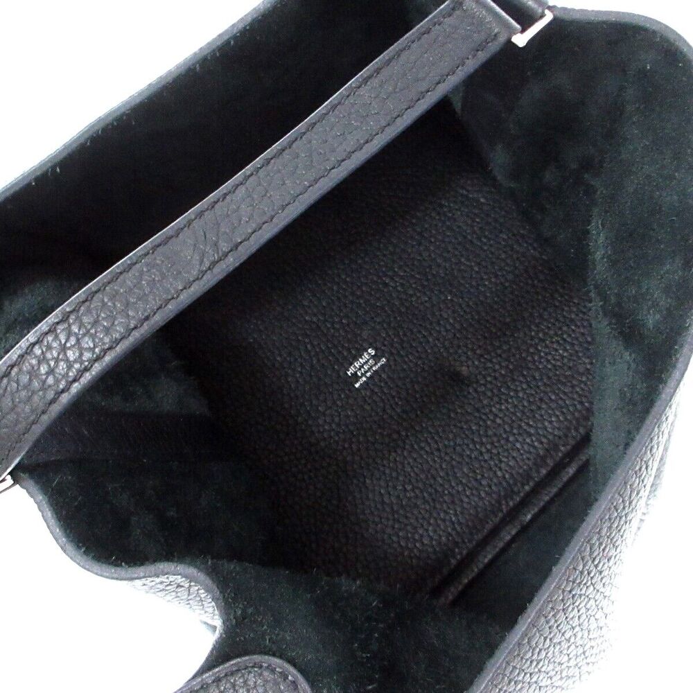 Auth Hermes Picotin Lock Mm - Black #118263H34B - Picture 6 of 15